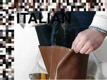 masturbaatio, vanha, amatööri, nuori-18, italialainen, vanhempi, fetissi, soolo, farkut, valkoinen