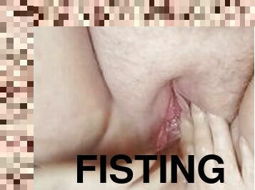 fisting, orgasme, giclée, amateur, hardcore, belle-femme-ronde, fétiche