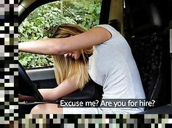 Fake female taxi driver bangs with her passenger