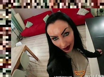 GOTHIC MILF POV: Watch her suck and ride my dick: SIDNEY DARK - WolfWagnerCom