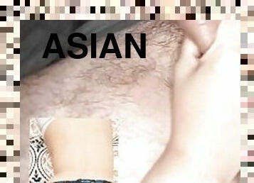 asiatisk, kone, amatør, babes, blowjob, cumshot, stor-pikk, milf, handjob, trekant