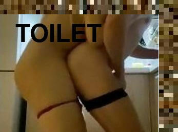 levrette, extrême, chatte-pussy, amateur, anal, maison, fellation-profonde, couple, petite-amie, toilette