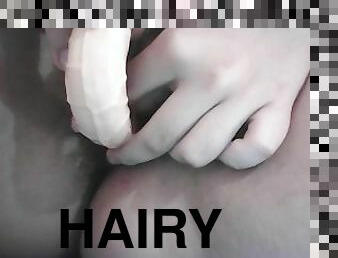 poilue, masturbation, chatte-pussy, amateur, ados, jouet, latina, gode, solo, brunette