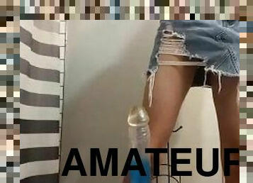 amateur, anal, énorme-bite, travesti, première-fois, blonde, gode, solo, douleur, bite