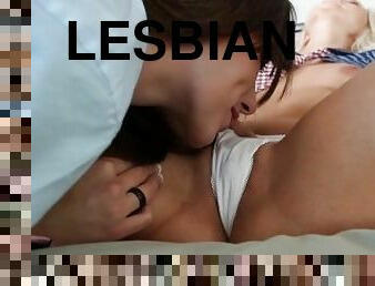 Lustful Lesbian Schoolgirls Lick Each Others Wet Twat