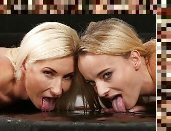 Plenty Of Piss And Pussy For Hot Blonde Lesbians