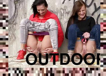 Outdoors Pee Compilation