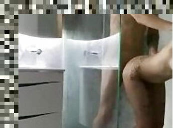 Cute Fucking in the Shower - Amateur Couple