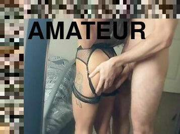 amatør, anal, kæmpestor-pik, teenager, hjemmelavet, creampie, par, fødder, knepning-fucking, snæver