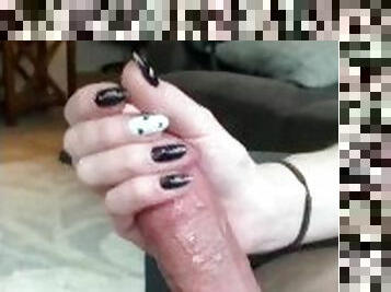 énorme, masturbation, amateur, ejaculation-sur-le-corps, énorme-bite, branlette, massage, baby-sitter, lait, bite