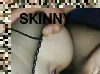 skinny, amatør, anal, stor-pikk, tenåring, par, blond, perfekt, pikk, røff