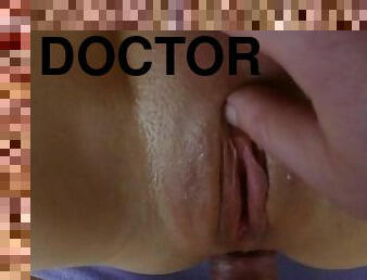 klitoris, obrovské-huge, pička, anál, doktor, masáž, prstovanie, mokré