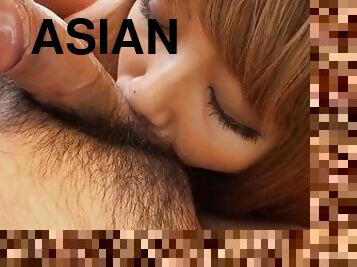 Asiaic slut rimming and blow