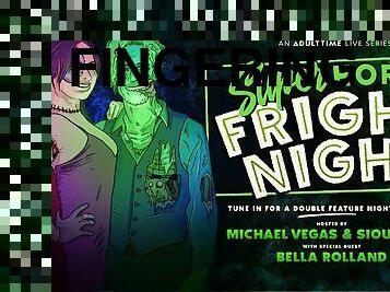 Bella Rolland & Siouxsie Q in Michael Vegas, Siouxsie Q & Bella Rolland - Super Horny Fright Night