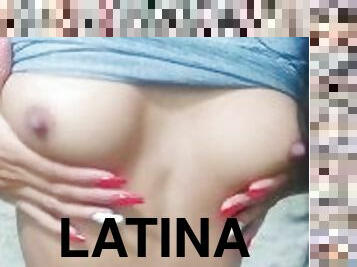 masturbācija-masturbation, latina, brunete