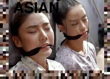 Three Thai Women Cleave Gagged