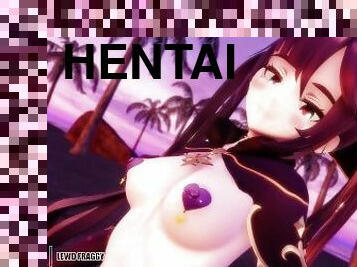 Genshin Impact - Mona Pjanoo & Cowgirl [MMD R18]