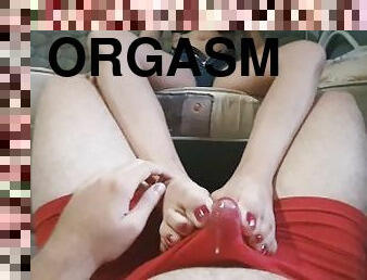 orgasmo, pies, primera-persona, bragas, corrida, mona, fetichista, con-los-pies, sexo-con-ropa, ropa-interior