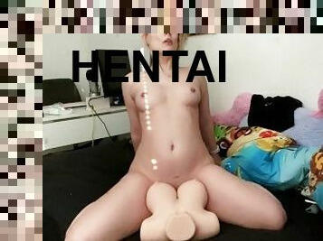 masturbation, orgasme, amateur, horny, hentai, britney, parfait, solo