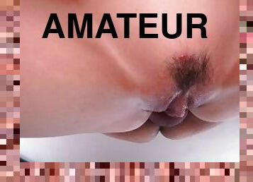 fisse-pussy, amatør, teenager, hardcore, creampie, par, sperm, realitet, hårdhændet