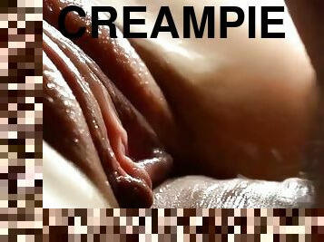 pussy, amatør, cumshot, creampie, cum, sperm, perfekt, fetisj, våt, penetrering