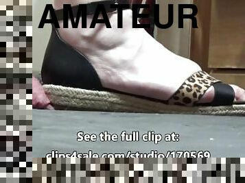 amateur, belle-femme-ronde, joufflue, pieds, point-de-vue, britannique