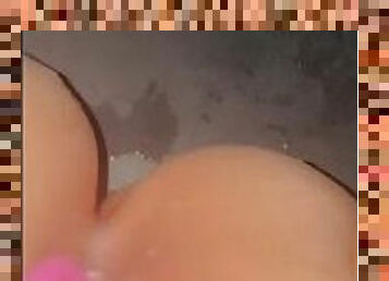 papá, enorme, masturbación, orgasmo, squirting, anal, juguete, regordeta, doble, gótico