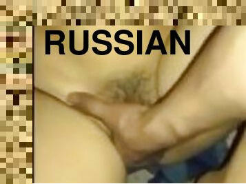 Real Russian Beautiful Girl Fucking with Her Boy Friend Hard Fucking
