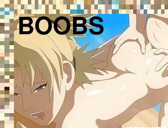 gros-nichons, grosse, belle-femme-ronde, anime, hentai, seins, dure