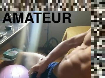 masturbation, amateur, branlette, point-de-vue, solo, musclé, réalité