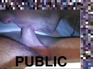 public, fellation, énorme-bite, interracial, gay, arabe, musclé, réalité, tatouage, bite