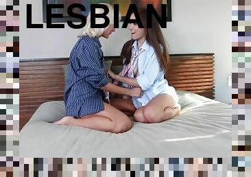 Hotel Room Escapades: Two Lesbians Book And Fuck