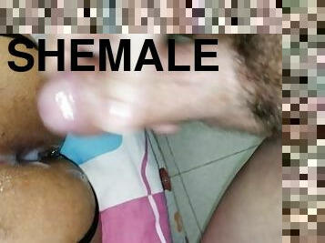 masturbation, transsexuelle, secousses, ejaculation, lait, blanc