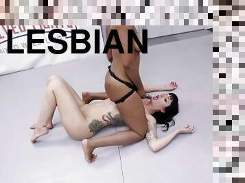 Lesbians Wrestling In Winner Fucks Loser Battle With Mocha Menage Vs Charlie Velentine