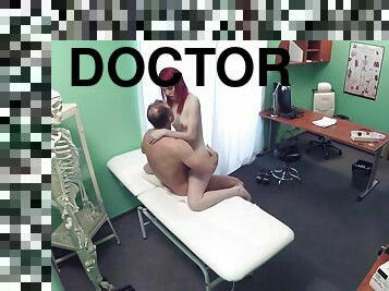 Cute Redhead Rides Doctor For Cash 1