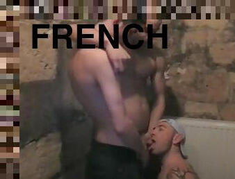 GAy fucked in discet basement by 2 straight boys who need sex