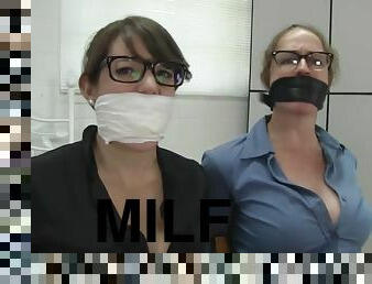 Two Secretaries Tightly Gagged