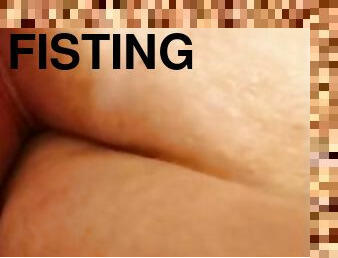 fisting, orgasm, fitta-pussy, kvinnligt-sprut, amatör, milf, leksak, bbw, brittisk