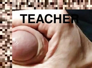 masturbacija, star, student, učitelj, mame, trzanje, prljavo, stariji, grlo
