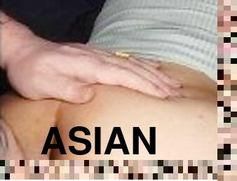 asiático, tetas-grandes, papá, estudiante, anal, interracial, adolescente, hardcore, corrida-interna, china