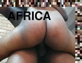 gros-nichons, orgasme, ébène, casting, black, salope, naturel, chevauchement, cow-girl, africaine