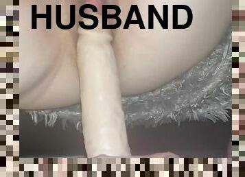 Husband Uses dildo in hotwife