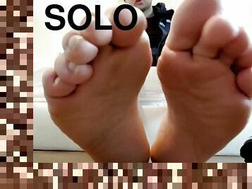 gay, esclave, pieds, solo