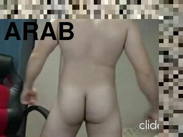 Arab man quick ass and cock show
