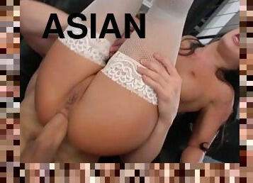 asiatisk, storatuttar, orgasm, fitta-pussy, kvinnligt-sprut, anal, brudar, porrstjärna, knullande, petit