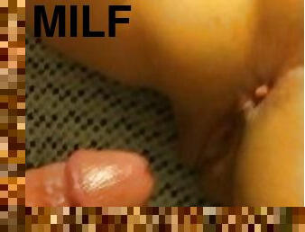 doggy-style, gravid, amatör, gigantisk-kuk, milf, mamma, creampie, par, fingerknull, mor