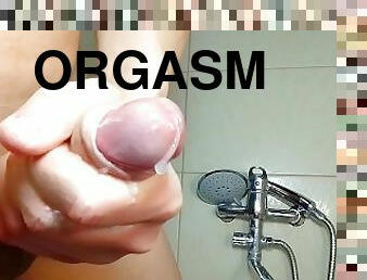 ?????????watch everyone! juicy masturbation and powerful cumshot! sperm. big dick. orgasm