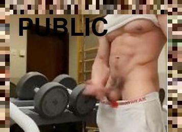 público, amateur, chorro-de-corrida, gay, recopilación, corrida, a-solas, musculada, gimnasio