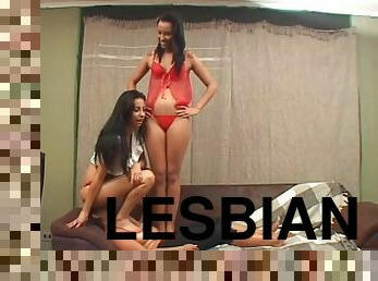 lesbiana, sadomasoquismo, trío, fetichista, morena, dominación-femenina