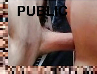 röv, doggy-style, publik, amatör, brudar, milf, par, slyna, pov, verklighet